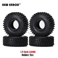 RC Crawler Tyre 4Pc 1.9 inch 120MM Rubber Tire RC Tyre Climbing Rock For RC Car Part 1/10 TF2 D90 D1