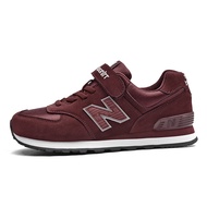【Official】 New BoonlrrNew Balance รองเท้าวิ่งผู้หญิง 574 Velcro รองเท้าวิ่งลำลอง Men 35 Dark blue.