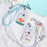 【客製化手機殼】 香港特色茶點美食掛繩手機殼 防撞包邊 透明