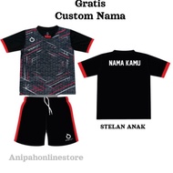 murah [ Free sablon nama ] baju bola anak laki-laki/ jersey futsal ana