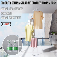 Floor To Ceiling Standing Clothes Drying Rack Sturdy Clothes Rack Stand Clothes Hanger Clothing Organizer Portable Hanging Pole