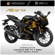 DECAL STRIPING R15 V4 REDBULL YAMAHA R15 V4 R15M MOTORCYCLE STICKER/ CUSTOMDesign / STOCK DECALS