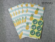 Pineapple Paper Gift Bags Christmas Present Wrapping Easy Birthday Wrapper (6pcs)