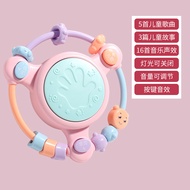 Baby Over 6 Months Old Baby Hand Beat Drum Music Rattle Bell Baby Over 12 Small Months Old