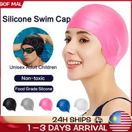 Adult Unisex Swim Cap Man Woman Swimming Cap Head Cover Dewasa Topi Renang Berenang