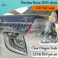 Perodua Bezza Tail Lamp Dragon Scale Dynamic Tail Lamp With Signal Running Bezza 2016 above