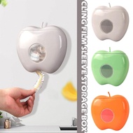 Kitchen Wall Mounted Disposable Cling Wrap Storage Box Punch Free Visualization Bath Cap Organize