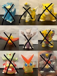 ［中古絕版］🇯🇵購自日本 中古 絕版 美品 罕有 限量版 限定品 稀少品 pokemon figure  寵物小精靈 寶可夢 手指頭 指頭公仔 指人形 呆呆王 哥達鴨 高超鴨 阿爾宙斯 騎拉帝納 比克
