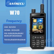 Anysecu W70 Android 10 POC Radio 4G Walkie talkie zello realptt touch screen mobile phone IP68