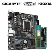 【重磅價】技嘉 H610M H DDR4+美光 DDR4-3200 8G+KIOXIA Exceria G2 500GB