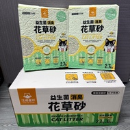 [$400/一箱6包] 汪喵星球益生菌消臭花草豆腐貓砂 (條型)