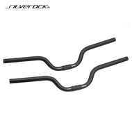 SILVEROCK Carbon M Type Handlebar Mid Rise Bar 25.4mm x 600mm for Brompton 3Sixty PIKES JAVA Fnhon Folding Bike Bicycle