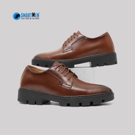 SMARTMEN GDC-02 Brown Height Increasing Cowhide Western Shoes