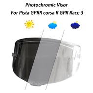 Motorcycle Helmet Shield Lens For AGV Pista GPRR corsa R GPR Race 3 Helmet Photochromic Visor Face