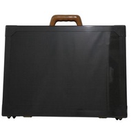 二手愛馬仕 Espace GM Trunk 公事包，碳纖維和皮革，黑色，N456/500，手提包，A4 尺寸，按扣鎖，Espace GM，男女通用