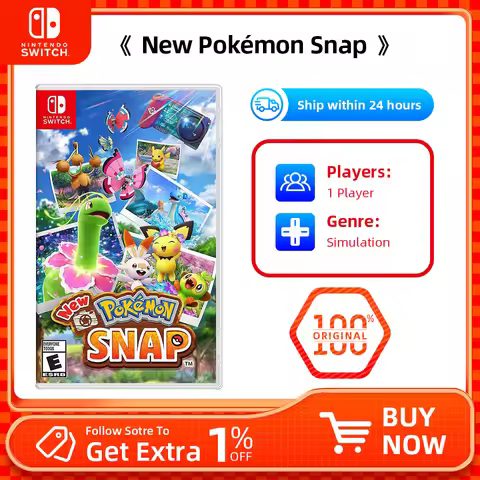Original New Pokemon Snap Nintendo Switch Game Deals Original Physical Game Card Simulator Game Genr