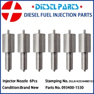 6ชิ้นตัวหุ้มปลายหัวฉีดหัวฉีดน้ำมันดีเซล093400-1530 DLLA142S344ND153หัวฉีดหัวฉีดสำหรับ HINO 700 Profi