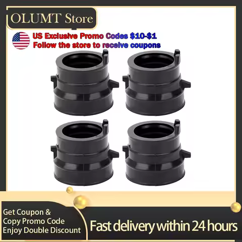 4pcs Motorcycle Carburetor Interface Intake Outlet Manifold For HONDA CBR250 MC14 MC17 MC19 MC22 CB2