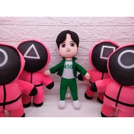 Viral Squid Game Plush Doll Player Doll 456 Squid Game Masked Troops Korea Wiiconnecting