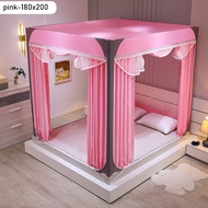 LZD Mosquito net bed type zipper curtain mosquito net anti-mosquito anti-fall anti-baby bed square t