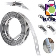 BAIHEE Hose Clamp Strap, Adjustable 304 Stainless Steel Hose Clamps,  Large Pipe Ducting Hose Clamp 