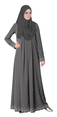 Stylish Turkish Jubah Abaya Ankara Top Panel Dress For Women Baloon - Ankara