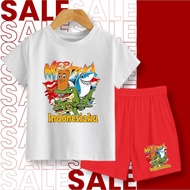 ANOMALI 17 AUGUST BOYS' AND GIRLS' T-SHIRT SET 2-8 YEARS INDONESIAN DAY