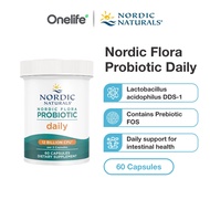 Nordic Naturals Nordic Flora Probiotic Daily 12B CFU 60 Capsules - For Digestive Wellness
