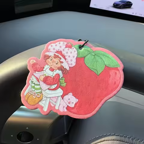 Strawberry Kitty Freesia and English Pear Scent (International Trend) Hanging Scented Sachet Car Air