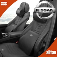 [READY] NISSAN KICKS Leather Headrest Lumbar Support ALMERA Body Kit NISSAN NAVARA TIIDA SERENA Car 
