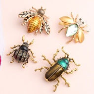 Beetle Breast Insect Diamond-Studded Ladies Zinc Corsage High-End Clothing Decoration Insect Breast 