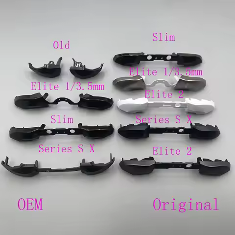 10PCS for Xbox One Slim Series X S Elite 1 2 Controller RB LB Bumper Trigger Button Mod Kit