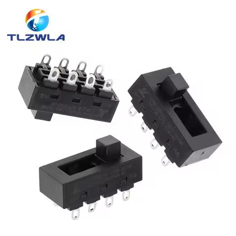 2PCS 12A 250V 3 Position 8 Pin Toggle Slide DIP Switch LQ-103H Hair Dryer Hot Cold Wind for JJ-15 Ph