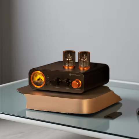 Fosi Audio MC331 2.0 Channel Bluetooth Stereo Integrated Tube Amplifier, Mini All-in-One DAC Audio P