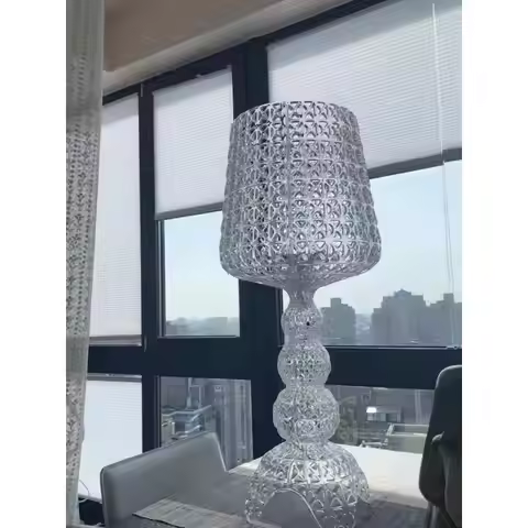 Nordic Style Acrylic Wine Glass Table Lamp - Indoor Atmosphere Lighting for Living Room Bedroom Room