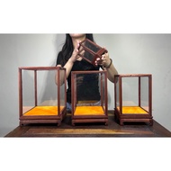 [Tongtianbao] Solid Wood Glass Frame [Artwork Display Frame] Five Sizes Rosewood Stand Artwork High-
