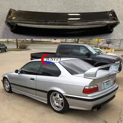 For BMW 3 Series E36 1990-2000 Spoiler ABS Plastic Matte Black or Glossy Black Spoiler For BMW E36 M