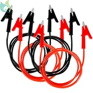 2Pcs Alligator Clip Electrical Test Wires Set Resin 1m/3.3FT 14 Gauge Jumper Wires Kit  SHOPQJC8236