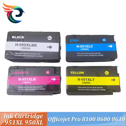 950XL 951XL Ink Cartridge For HP Officejet Pro 8100 8600 8610 8615 8620 8630 8640 8625 8660 8680 251