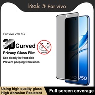 Tempered Glass Vivo V50 5G IMAK 3D Privacy Anti Spy Screen Protector