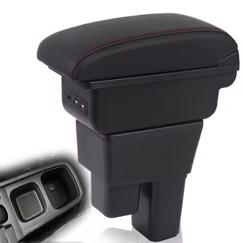 For Honda Jazz 2 Armrest Car Storage Box Fit 2008-2013 Jazz 2 Series Armrest for Honda Fit Jazz Car 