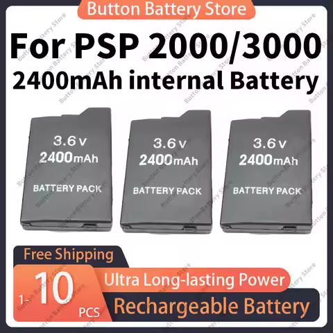High Capacity 2400mAh 3.6V Li-ion Replacement Battery for Sony PSP 2000/3000 PSP-S110 Long Lasting F
