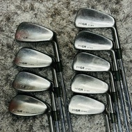PRGR CT-511 Golf Iron Set 3-4-5-6-7-8-9-P-S Golfclubs Regular Flex R1 Steel Shaft - PreOwned / Used