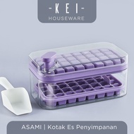 KEI - ASAMI Ice Cube Mold Ice Machnis Easy Ice Cube Container Practical Ice Container Aesthetic Ice 