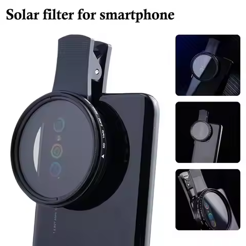 37/52mm CPL Filter Phone Camera Lens With Clip Universal Phone Polarizer Wide Angle Lens Solar Eclip