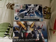 Bandai Gundam 高達模型 hg異靈高達 rg 閃光高達 gundam base限定 hg rg  gundam calibarn shinning gundam