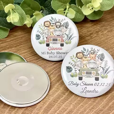 Jungle Safari Animals Personalized Magnets 1st Anniversary Birthday Party Favor Baptism Souvenir Bab