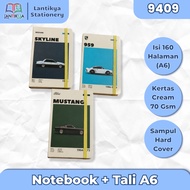 Notebook HARD COVER A6 + Mustang Car CoverTALI | Skyline 959 Cool Notebook/ 9409