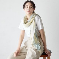 疊色絲質圍巾-風薰- 黃X綠(數量有限 售完為止)