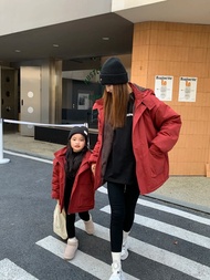 Áo Khoác Cotton Dày Lót Lông Thỏ Nữ Dáng Rộng Thời Trang Mùa Đông 2024 Áo Khoác Ngoài Cotton Dài Tay